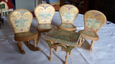 Antique Doll House Furniture on Antique Bliss Dollhouse Furniture Completed