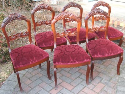 Antique Dining Room Tables on Antique Victorian Rococo Dining Room Chairs 4 Pickup Completed